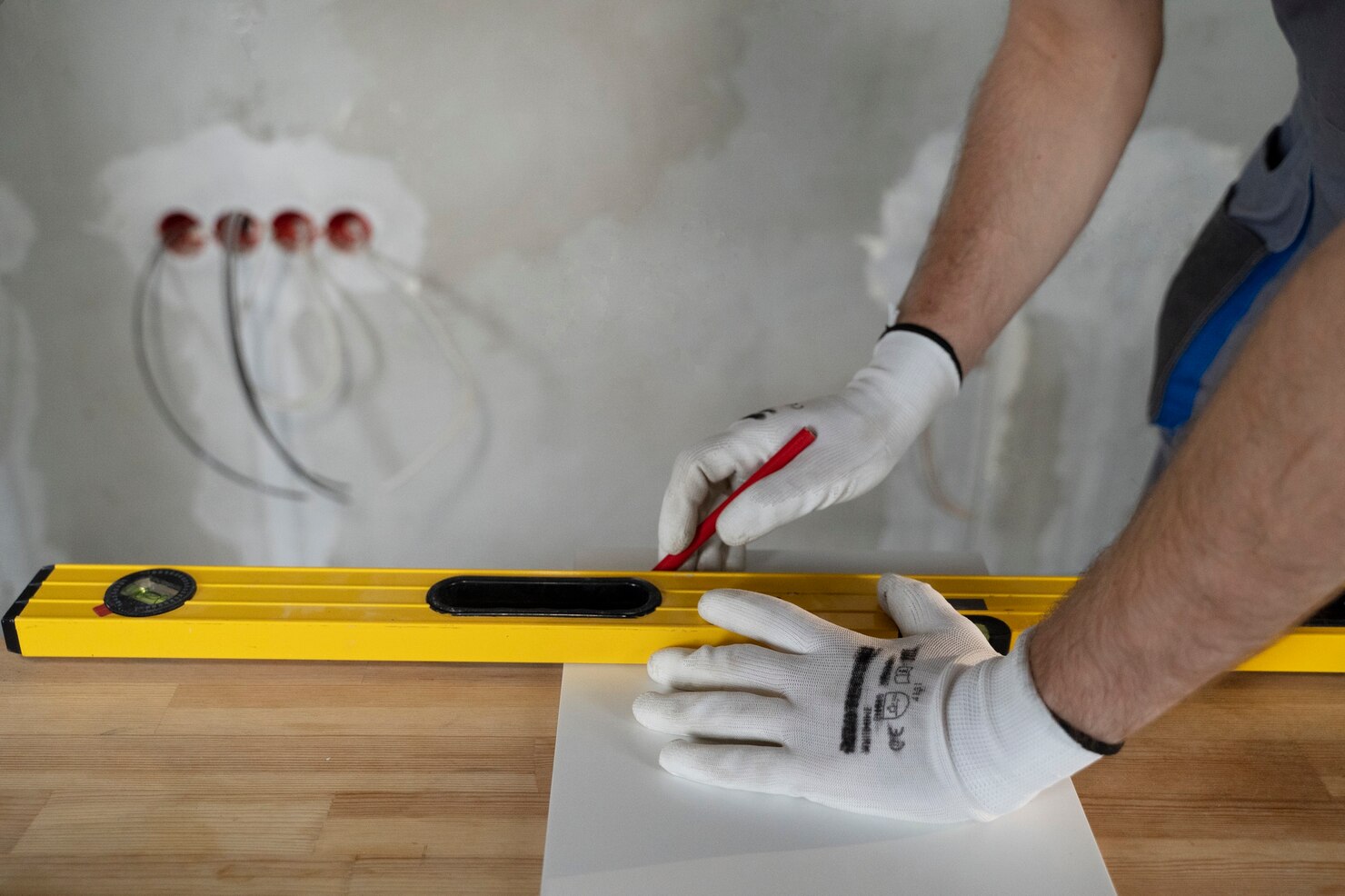 tiler working renovation apartment 23 2149278564